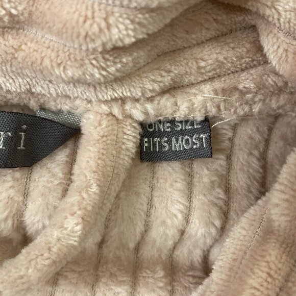 Amari Soft Corduroy Stripe Wrap Front Robe Unisex OS One Size Fits Most Pink - Picture 8 of 10